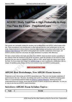 ADX261 Examsfragen