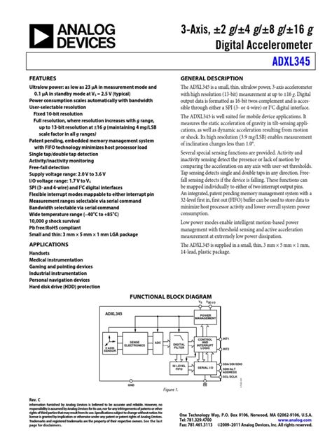ADXL345 pdf