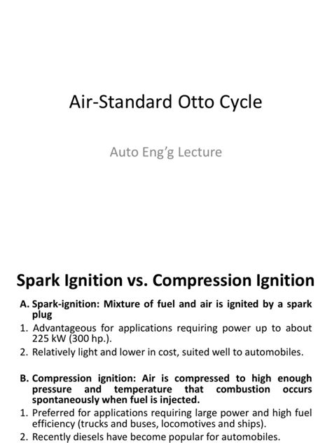 AE Lecture Otto Diesel Cycles