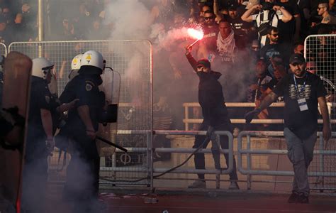 AEK beats PAOK in Greek Cup final after police ban traveling fans
