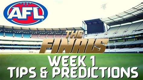 AFL- Finals Week 1 Tips 2024 - YouTube