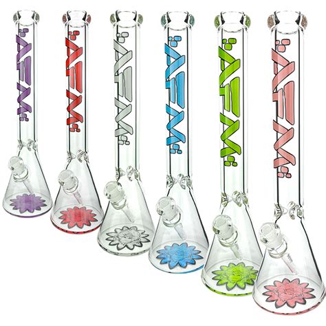 AFM 18" 9mm Flower Beaker (Random Color) Toobs Distribution