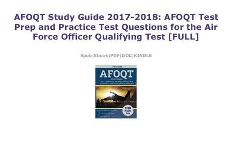 Full Download Afoqt Study Guide 20172018 Afoqt Test Prep And Practice Test Questions For The Air Force Officer Qualifying Test By Afoqt Study Guide Team