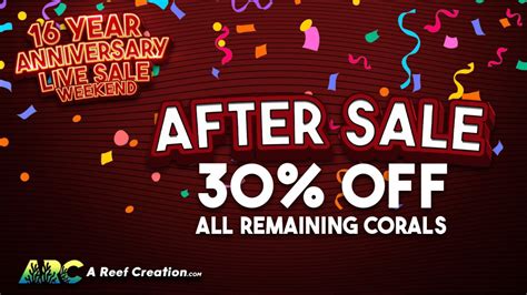 AFTER SALE 30% OFF ARC 16YR ANNIVERSARY