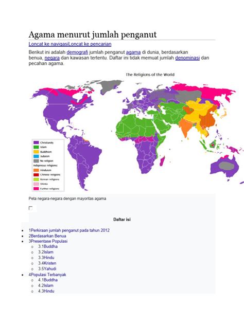 Agama menurut jumlah penganut - Wikipedia bahasa Indonesia ... - wintechmobiles.com