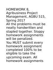 AGBU 515 Revision Problems 1 docx