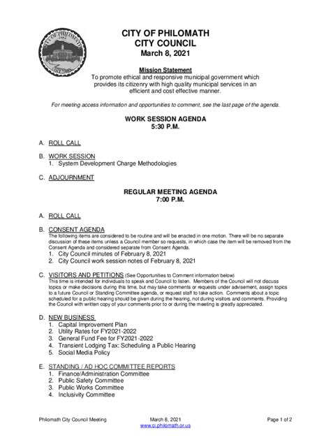 AGENDA PHILOMATH INCLUSIVITY AD HOC COMMITTEE July 27, …