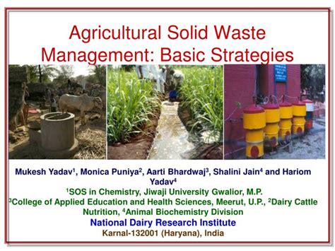 Agricultural Solid Waste Management: An Approach to Protect the ... - raincitystudios.com
