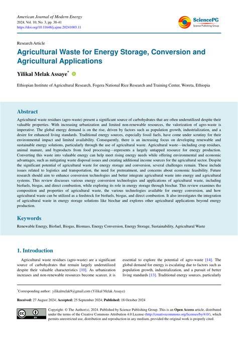 Agricultural Waste for Energy Storage, Conversion and Agricultural ... - raincitystudios.com