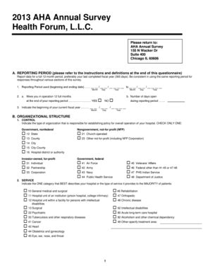 AHA Annual Survey - Iowa Hospital Association