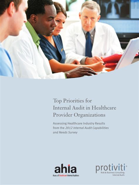 AHIA Protiviti 2012 Healthcare IA Survey