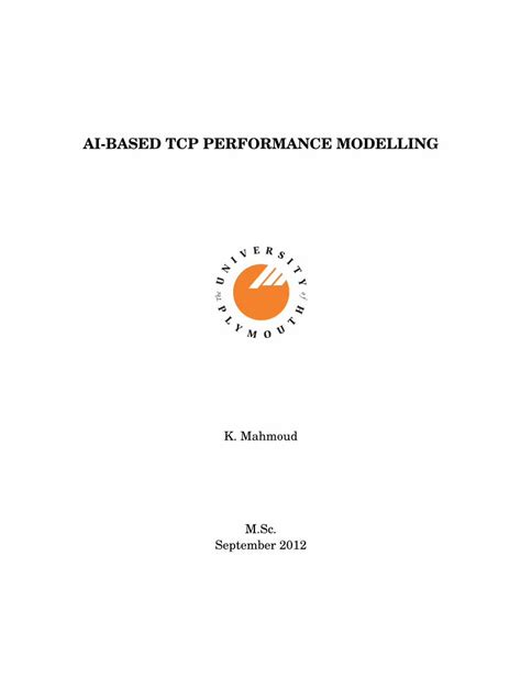 AI Based TCP Performance Modelling