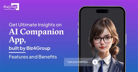 Mobile app showing AI companion interface
