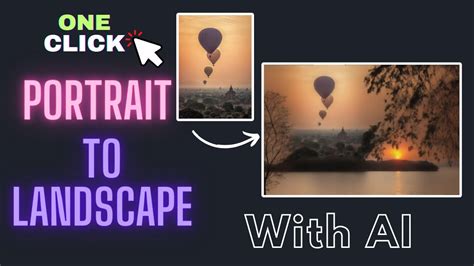 AI Image UnCrop Convert Portrait to Landscape Programmatically in one