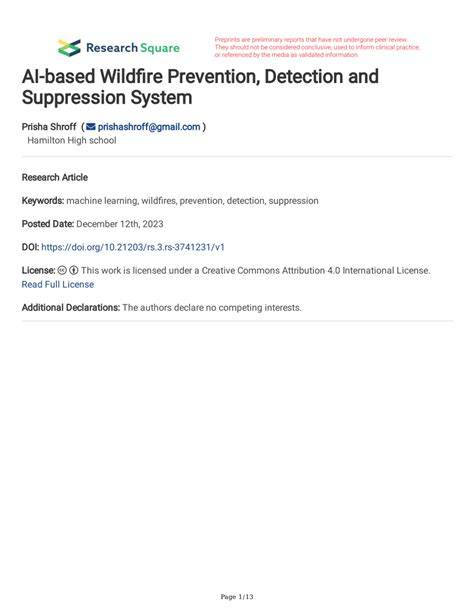 AI-based Wildfire Prevention, Detection and Suppression System - raincitystudios.com