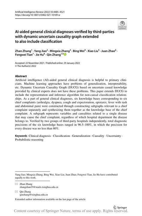 AI-aided general clinical diagnoses verified by third-parties with ...