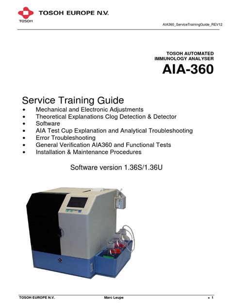 AIA360 ServiceTrainingGuide REV12 pdf
