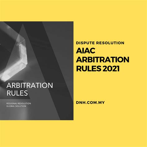 AIAC Arbitration Rules 2024 - RDS Law Partners