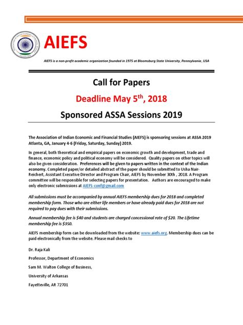 AIEFS 2019 Call for Papers