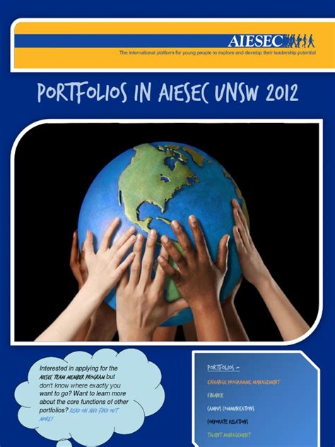 AIESEC UNSW Portfolio Outline