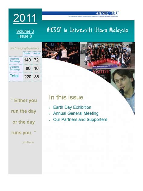 AIESEC UUM Newsletter 2011 Volume 3 Issue 4