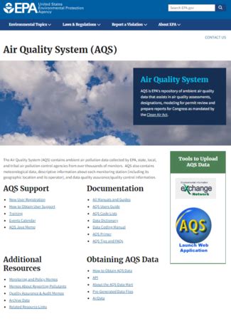 Air Quality System (AQS) | US EPA - wintechmobiles.com