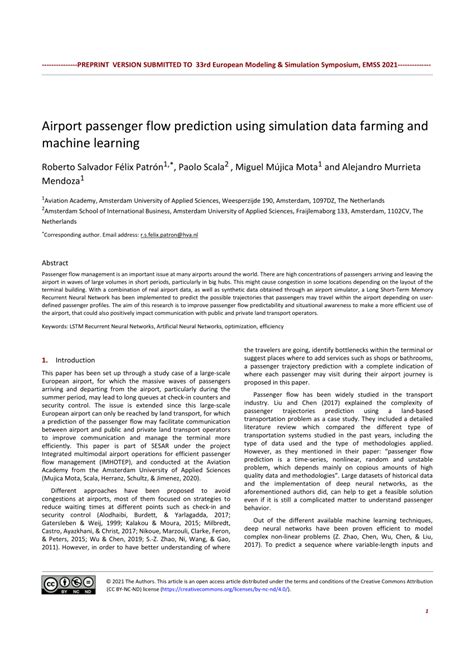 Airport passenger flow prediction using simulation data farming and ... - coolestguyplanet.net