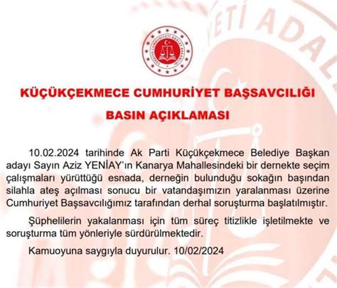 AK Parti’li Aziz Yeniay’ın seçim temasları sırasındaki silahlı saldırıyla ilgili soruşturma başlatıldıs