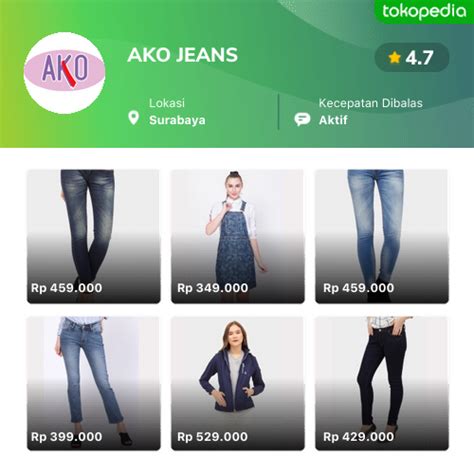 AKO JEANS - Produk Resmi & Terlengkap Tokopedia