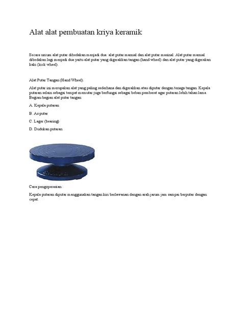 Alat Alat Kriya Keramik - muktibox.com