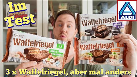 ALDI Choceur: Waffelriegel (Milch Haselnuss, Schoko & Keks