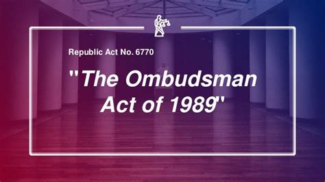 ALEC Ombudsman Act