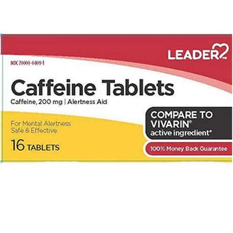 ALERTNESS AID - Caffeine Tablets, 200 mg - DailyMed