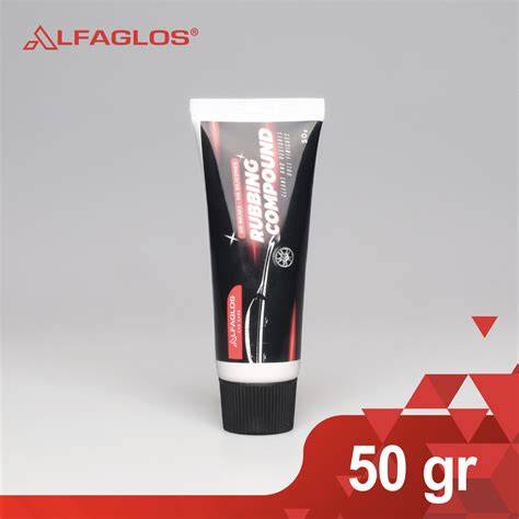 Alfaglos ALF Rubbing Compound 50 gr - Kompon Poles Penghilang Baret Body - raincitystudios.com