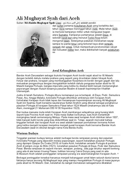 Ali Mughayat Syah dari Aceh - Wikipedia bahasa … - wintechmobiles.com