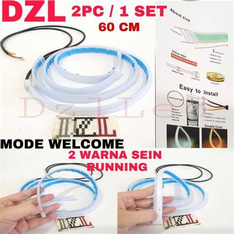 Alis Running DRL LED Fleksibel Headlamp Waterproof 60 Cm lampu Alis ... - raincitystudios.com
