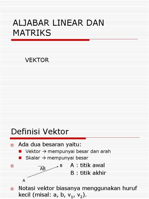 ALJABAR LINEAR VEKTOR DAN MATRIKS - UNG - wintechmobiles.com