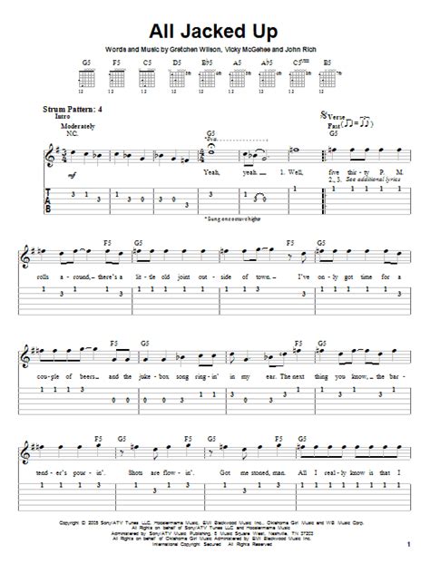 ALL JACKED UP Chords - Gretchen Wilson E-Chords