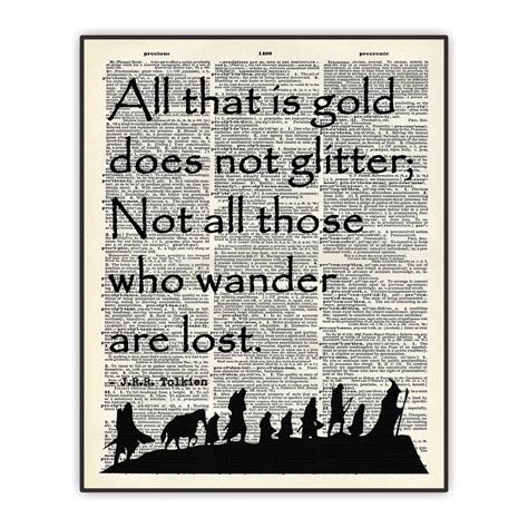 All That Is Gold Does Not Glitter - Tolkien Poem - Lettered in Real ... - muktibox.com