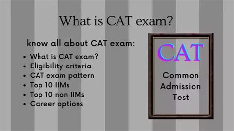 ALL YOU SHOULD KNOW ABOUT CAT EXAM