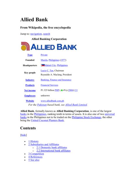 ALLIED BANKING CORPORATION docx