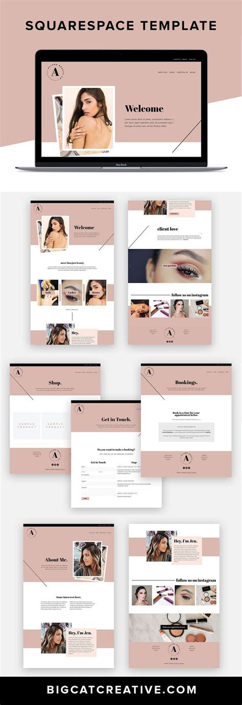 ALLURE Squarespace Template by Big Cat Creative is LIVE Allure is a