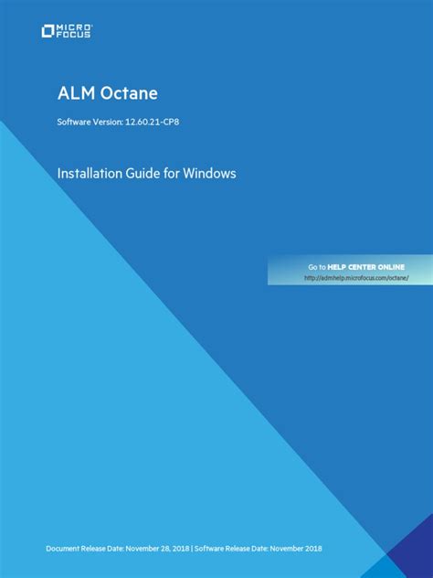 ALM Octane Installation Guide for Windows