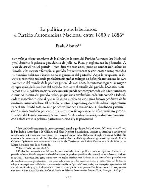 ALONSO La politica y sus laberintos pdf