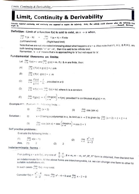 ALP Solutions Continuity Derivability Maths Eng reso