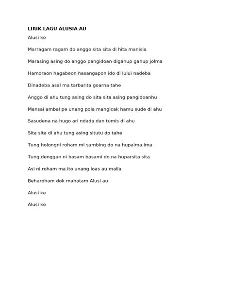 alusia lirik - elchoricharrua.com