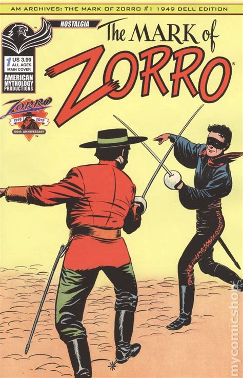 AM Archives Mark of Zorro 1949 (2019 American Mythology) comic books