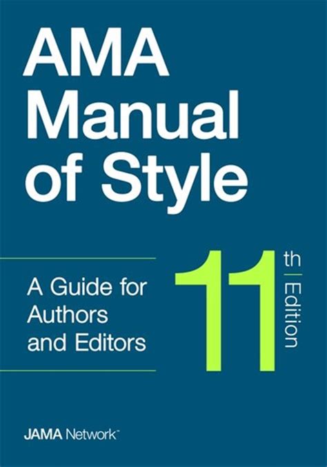 Read Online Ama Manual Of Style A Guide For Authors And Editors By American Medical Association
