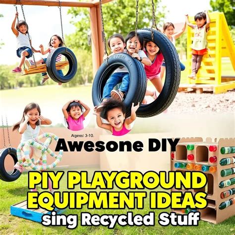 Amazing DIY Playground Equipment with Recycled Materials - raincitystudios.com