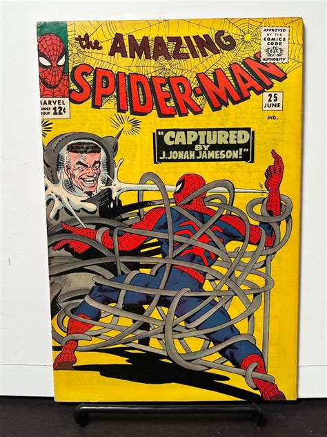 AMAZING SPIDER-MAN 25 VG-SHINY COVER 1965 NICE PAGES …